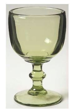 Hoffman Green Water Goblet