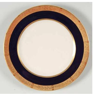 Georgian Rose Bread and Butter Plate