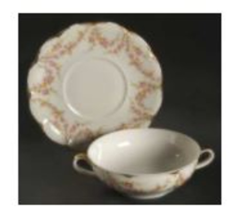 Varenne Haviland Cream Soup Cup And Saucer