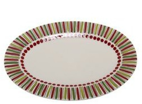 Simply Christmas Green and Red Sm Serving Platter Mandy Bagwel