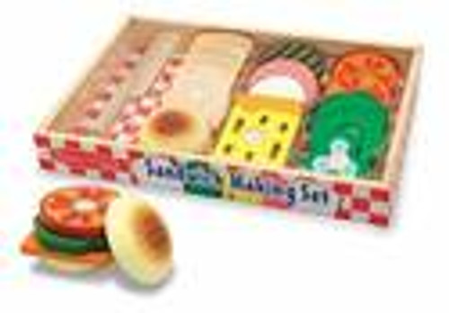 Sandwich Making Set Melissa And Doug Wooden Toys 3 And Up
