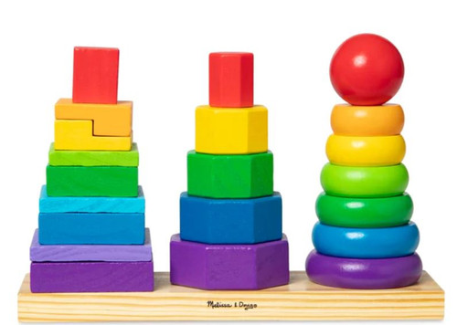 Melissa and Doug Geometric Sta - Melissa and Doug Geometric Stacker