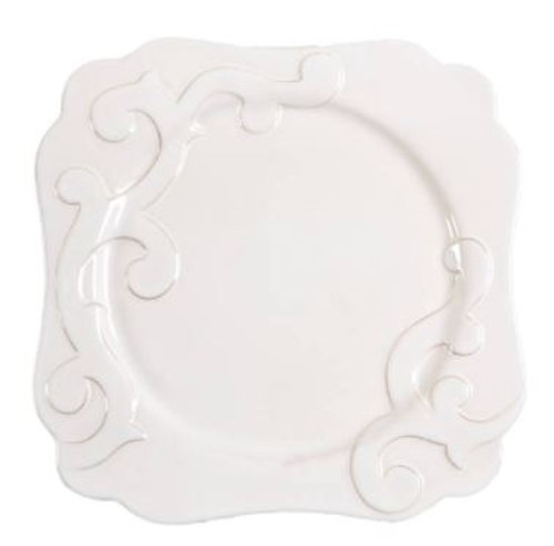 Arabesque White Casafina Square Salad Plate