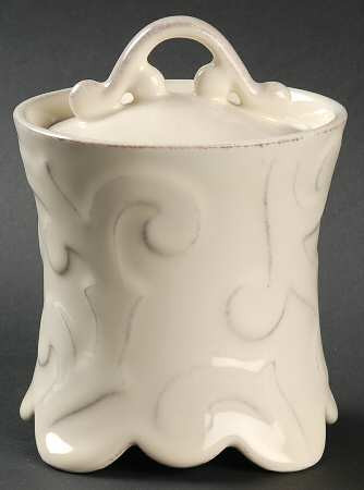 Arabesque Cream Sugar and Lid