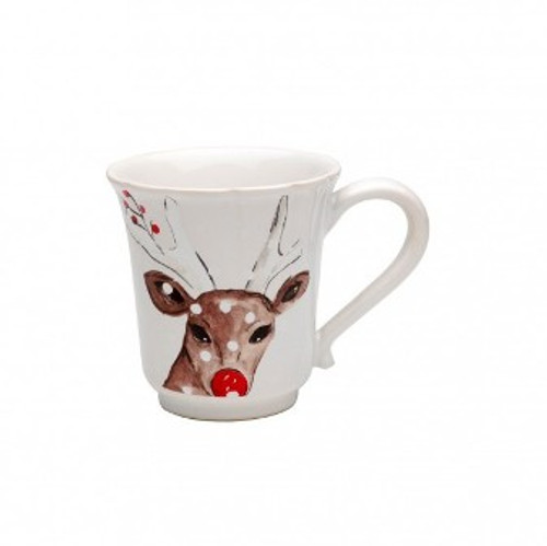 Deer Friends Casafina White Mug