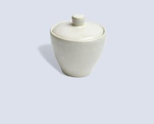 Cozina Sugar Bowl With Lid White Carmel Ceramica