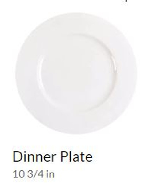 Cosmopolitan White Christopher Stuart Dinner Plate