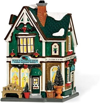 Original Snow Village - Rose'S Flower Shop