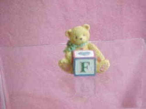 Bear With Block (F) Cherished Teddies Enesco