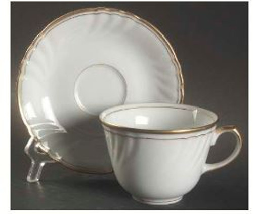 Orleans Blanc Fitz And Floyd Cup And Saucer Orleans Blanc Fitz And Floyd Cup And Saucer