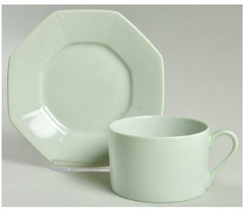 Total Color Mint Green Cup And Saucer Fitz And Floyd