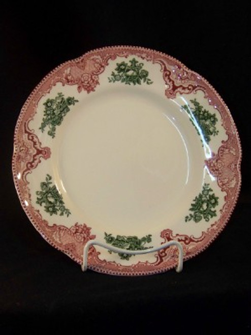 Old Britain Castles Pink Christmas Tree Luncheon Plate