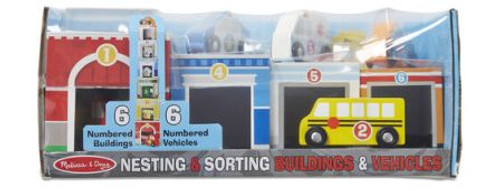 Nesting And Sorting Buildings And Vehicles Melissa And Doug