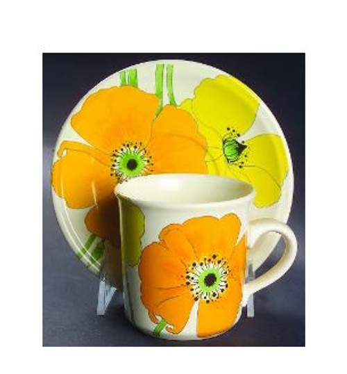 Wild Poppy Metlox Cup And Saucer