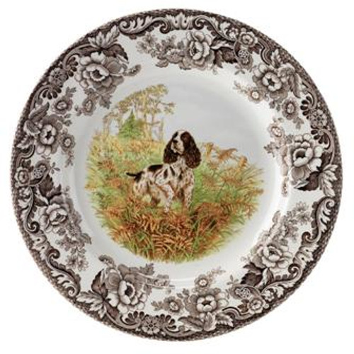 Woodland Spode Dinner Plate English Springer Spaniel