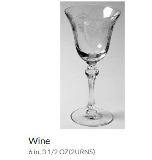 Cherokee Rose Tiffin #17403  Wine Goblet