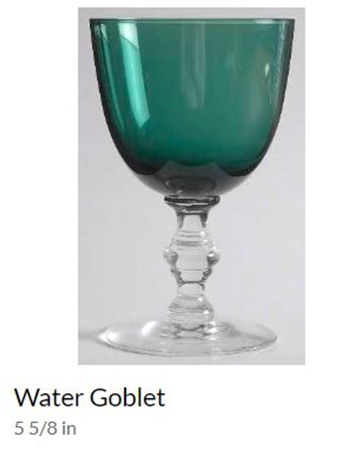 Killarney Tiffin Water Goblet