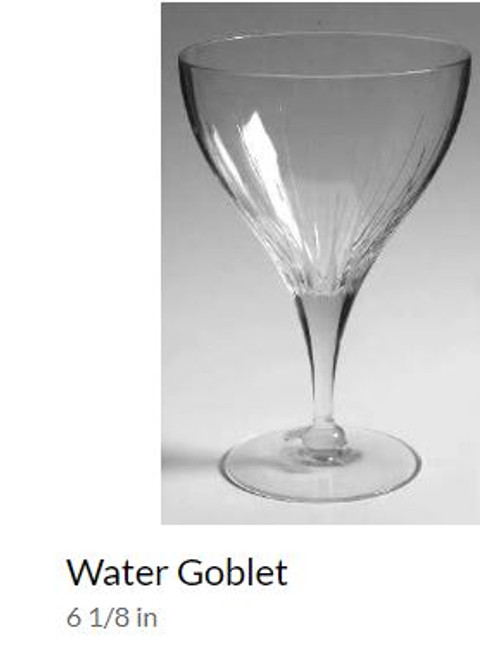 Linear Tiffin  Water Goblet