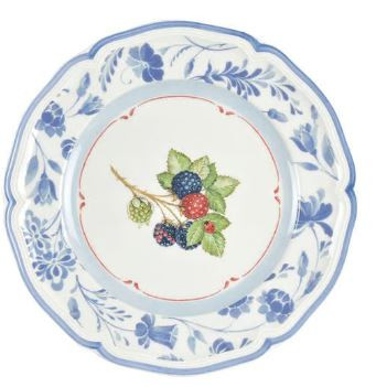 Cottage Blue Round Salad Plate