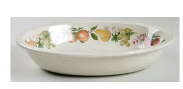 Quince Oval Vegetable or Serving Bowl