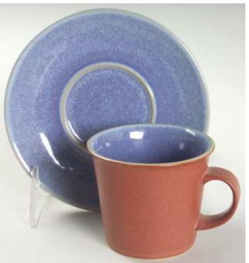 Juice Berry Blue Denby Demi Tasse Cup And Saucer