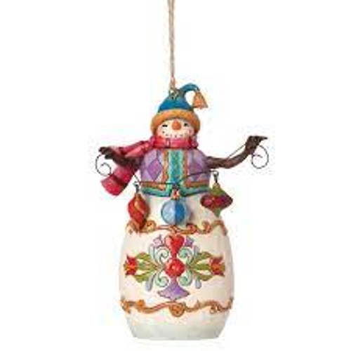 Snowman With Ornaments Jim Shore Heartwood Creek