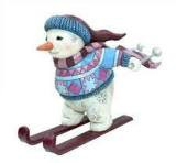 Skiing Snowman - Jim Shore Collectible