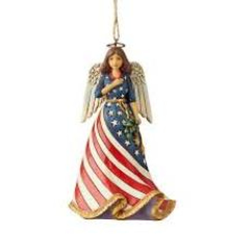 Patriotic Angel Ornament Jim Shore Collectible