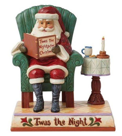 Twas The Night Santa Reading  Jim Shore Collectible