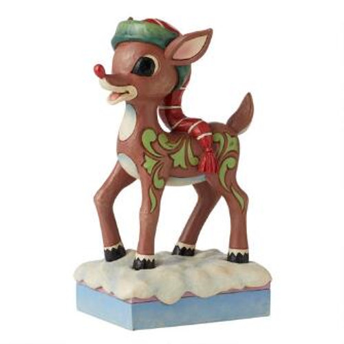 Rudolph In Long Hat Jim Shore Collectibles