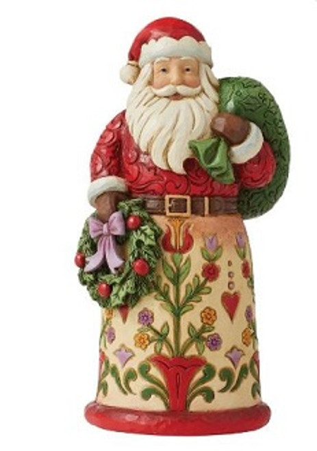 Santa With Wreath and Bag  By Heartwood Creek