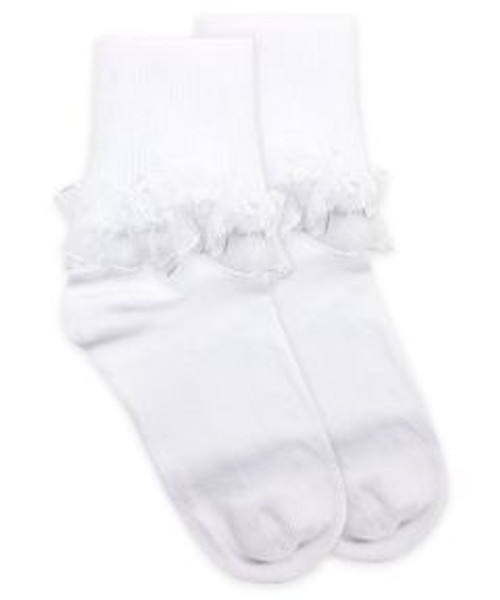 Tutu Ruffle Lace Turn Cuff Socks 4 5 Year 1 Pair Jefferies