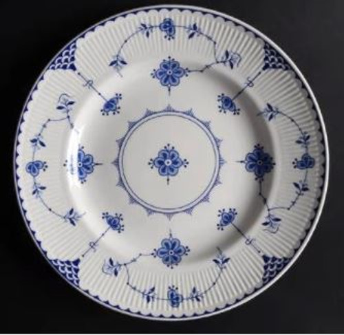 Demark Blue Johnson Dinner Plate