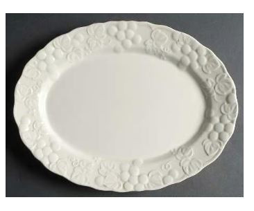 Antique Grape Large Oval Platter