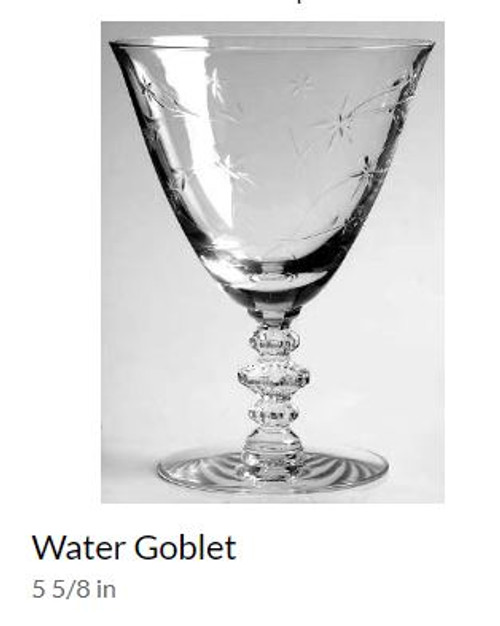 Starlight Tiffin  Water Goblet