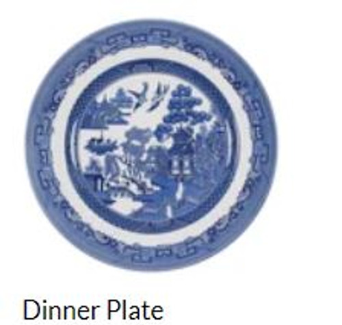 Willow Blue Johnson Dinner Plate  10.75 Inch