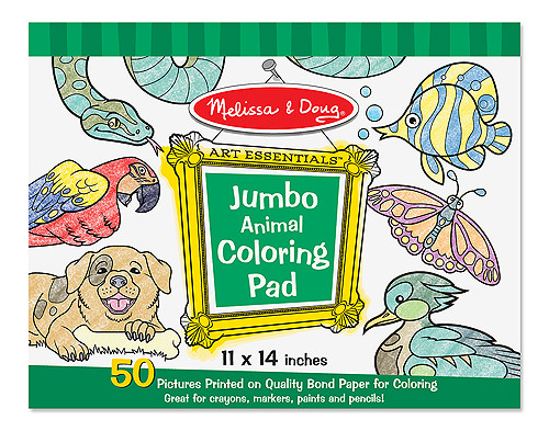 Jumbo Coloring Pad Animal  Melissa and Doug  Toys 3+