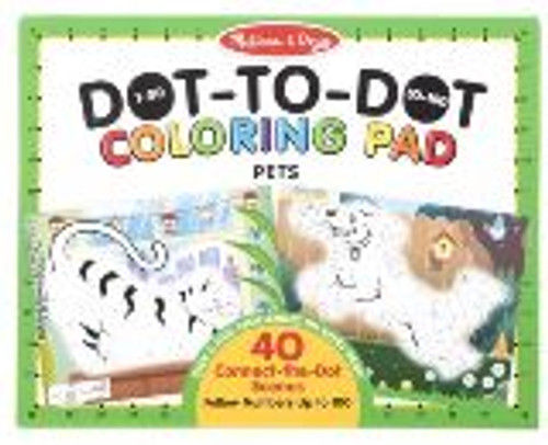 Melissa And Doug 123 Dot To Dot Coloring Pad   Pets