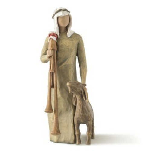 Zampognaro  Shepherd With Bagpipe   Willow Tree