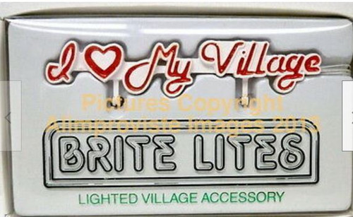 Brite Lites I Love My Village Retired Department 56
