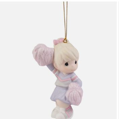 Blonde Cheerleader Ornament Precious Moments