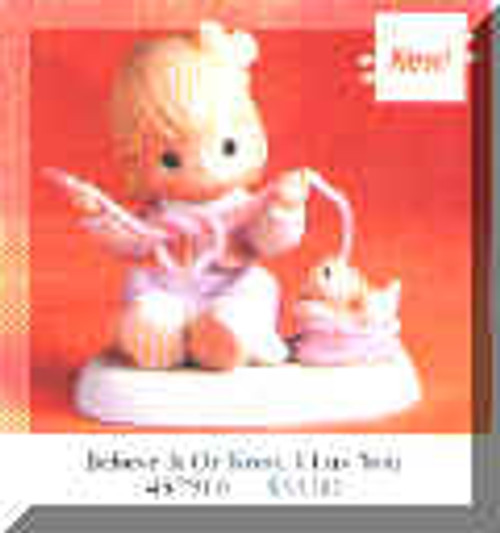Girl Tying Knot In Rope Precious Moments