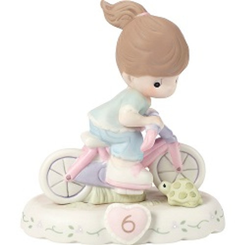 Growing In Grace Age 6 Brunette Girl On Bicycle Precious Mo