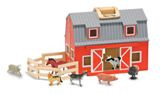 FOLD AND GO BARN MELISSA and D - FOLD AND GO BARN MELISSA and DOUG WOODEN TOYS 3 AND UP