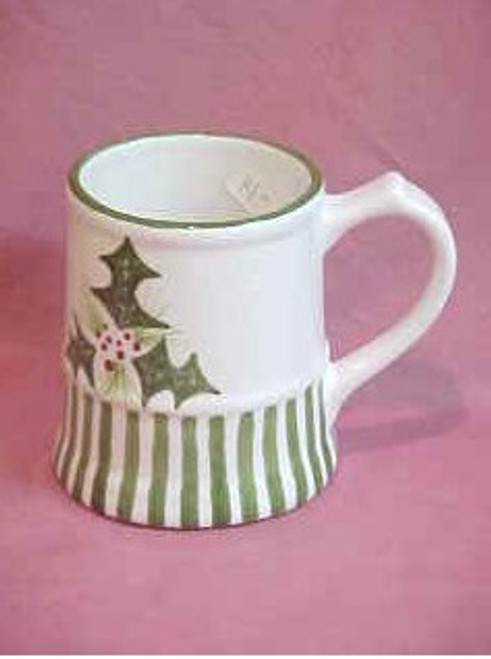 Holly Stripe N.S. Gustin Mug By Laurie Gates