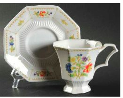 Magenta Nikko Cup And Saucer