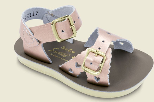 Original Salt Water Sandals - Surfer Rose Gold Size 5 Toddler