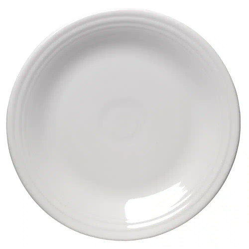 Fiesta White Dinner Plate Fiestaware