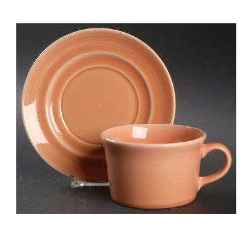 Colorstax Apricot Orange Metlox Cup And Saucer