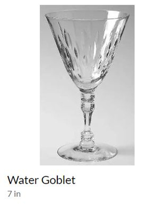 Clinton-Tiffin Water Goblet
